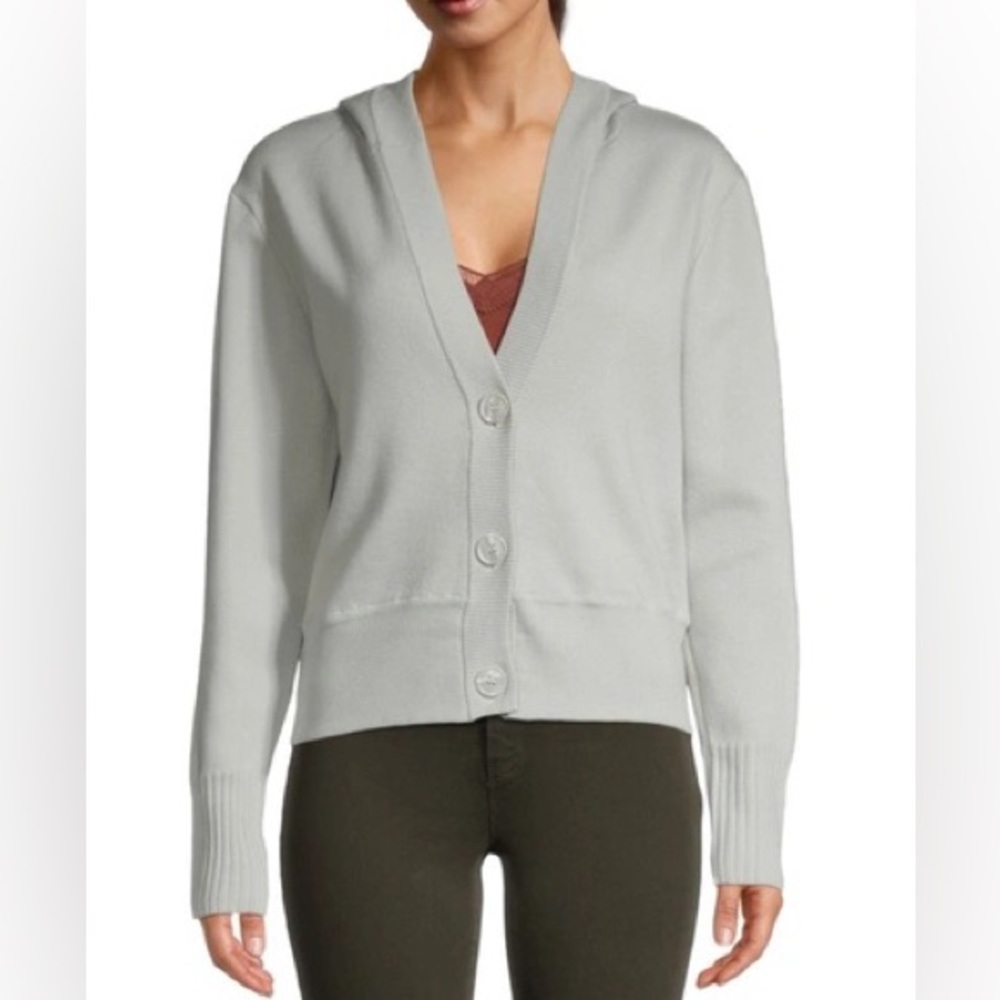 Elie Tahari sage/gray cardigan